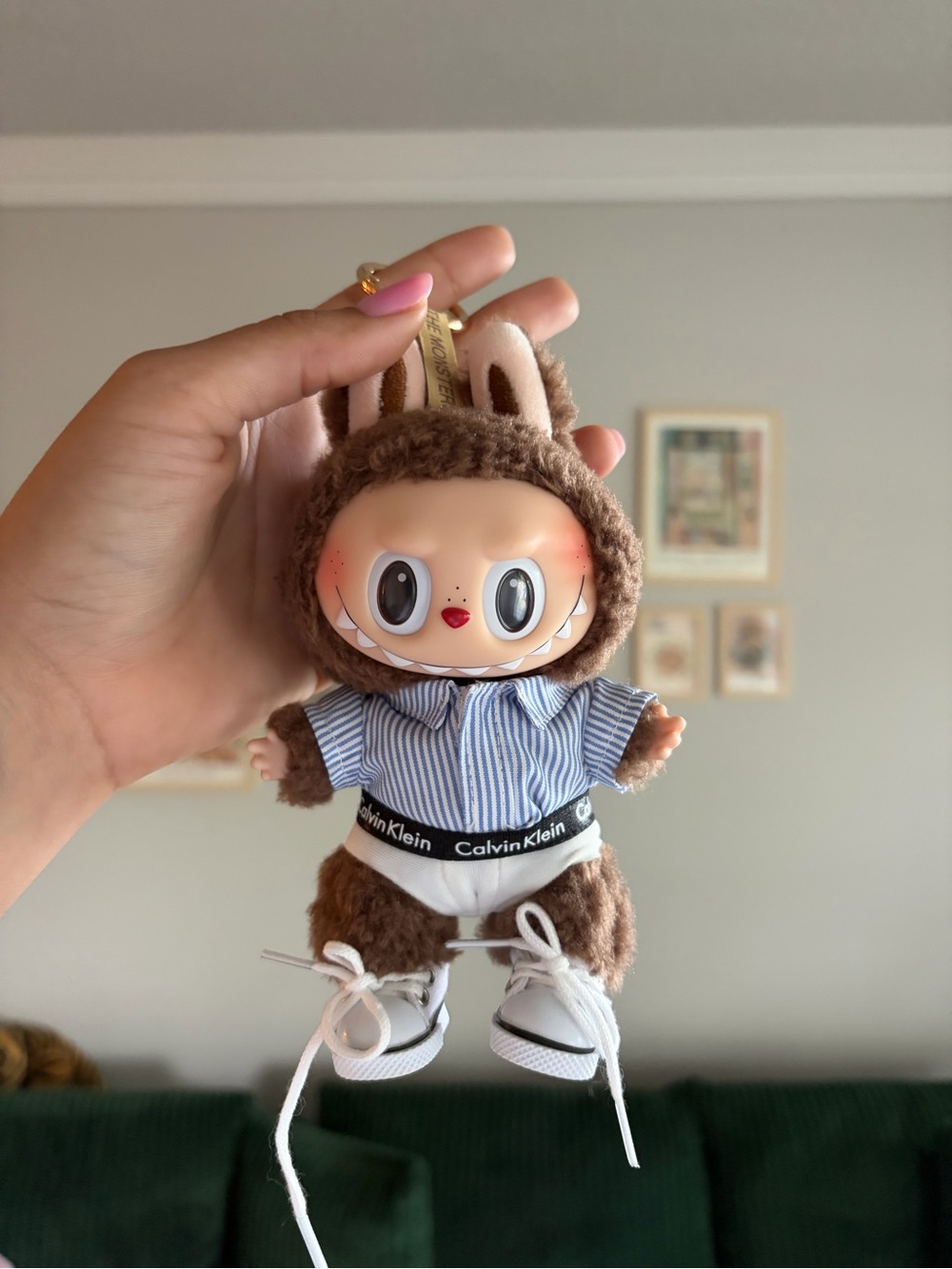 POP MART Labubu Chestnut Cocoa + Cute Outfit - Authentic & VHTF